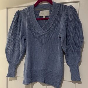 Brochu Walker Light Blue V-Neck Sweater NEW